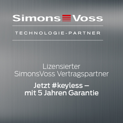 Lizensierter Simons Voss Vertragspartner - jetzt #keyless - mit 5 Jahren Garantie